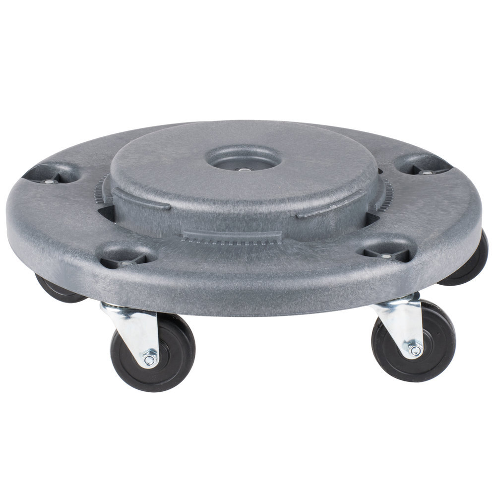 Lavex Janitorial Gray Trash Can Dolly 274TCDOLLY *