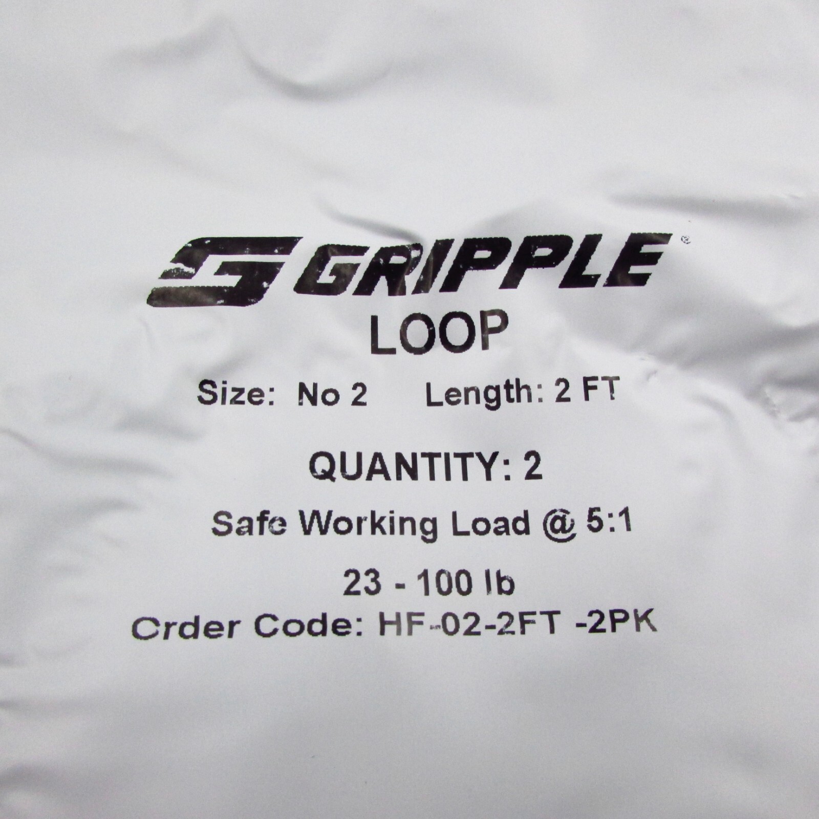 Qty 10 GRIPPLE Size No 2 Cable Loop End Hanger 2′ Long, Pipe, Lighting, Speaker