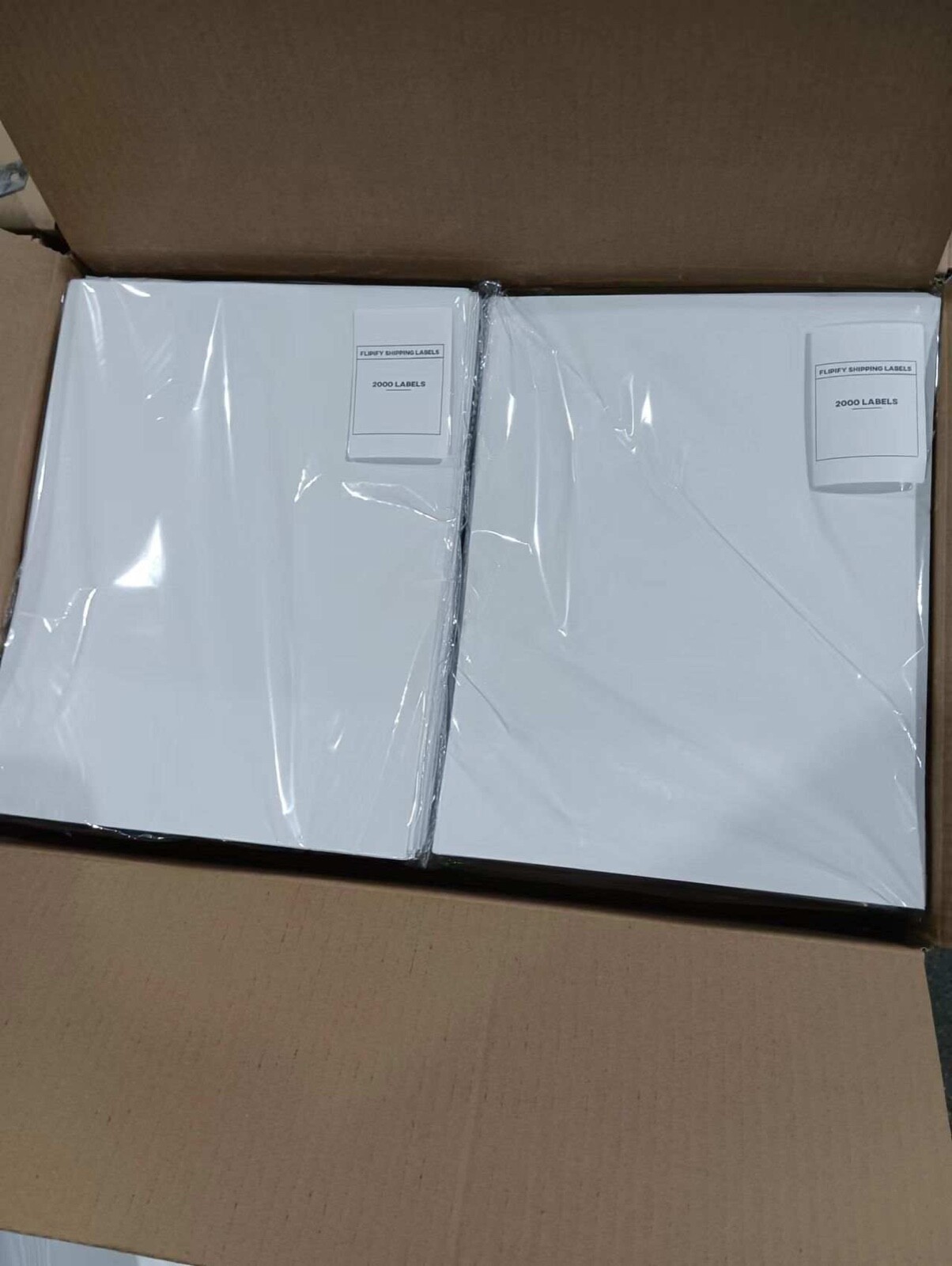 50-8000 Shipping Labels 8.5″ x 5.5″ Half Sheets Blank Self Adhesive 2 Per Sheet