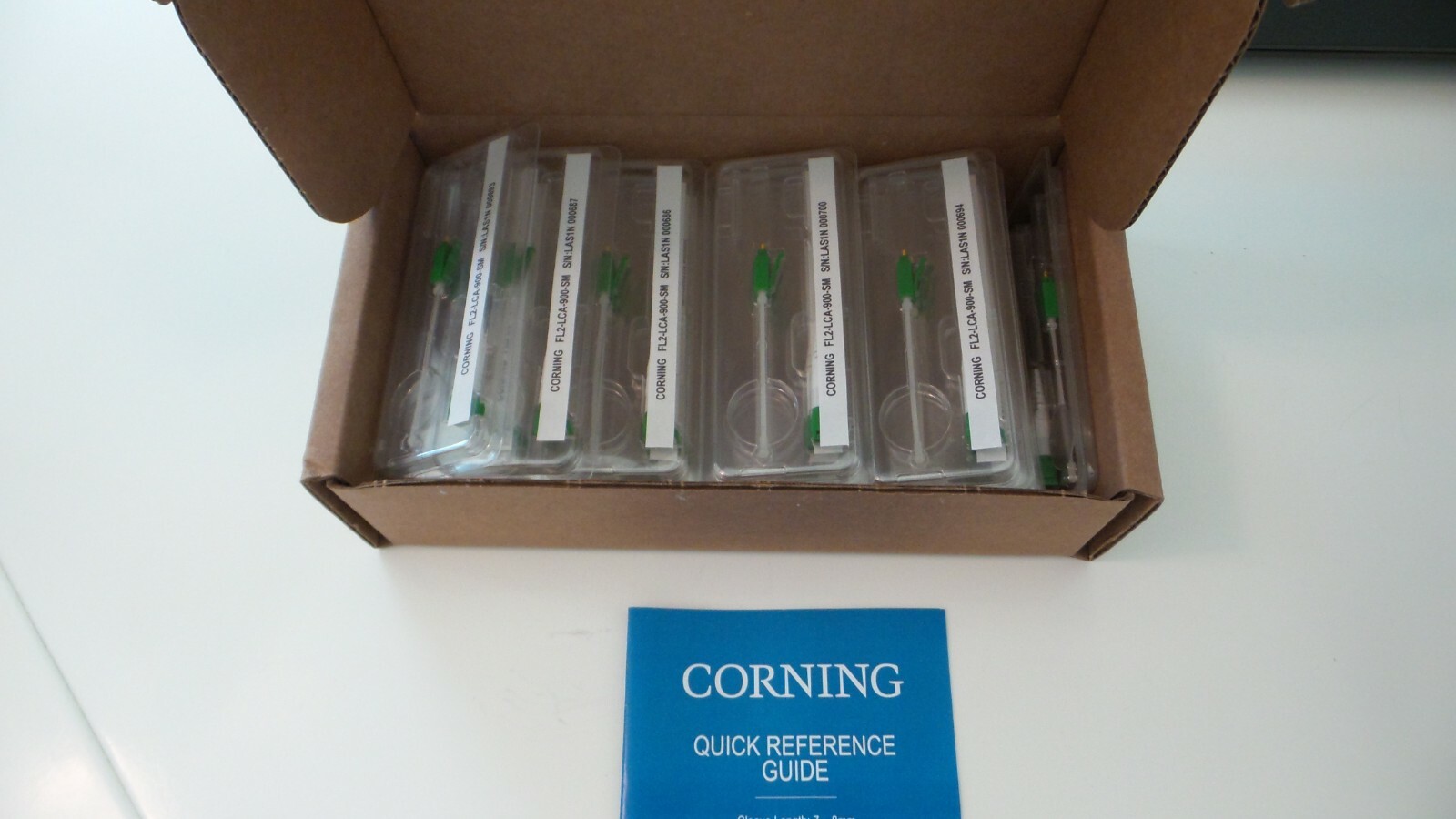 Corning Part # FL2-LCA-900-SM-25 FL2 FUSELITE 2 Splice on connector 25pc