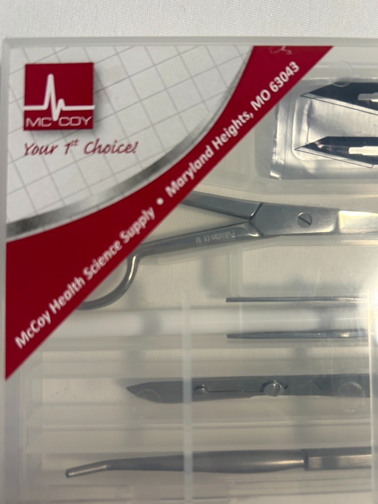 McCoy Health Sciences Supply Student Dissection Kit Complete Kit
