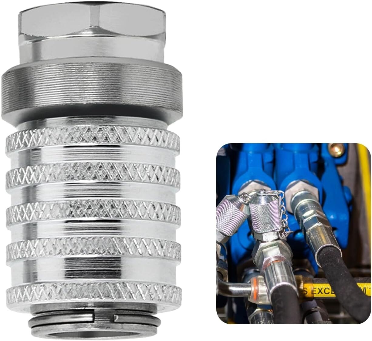 PD222 Series PD Steel Test Port and Diagnostic Equipment Quick Coupler