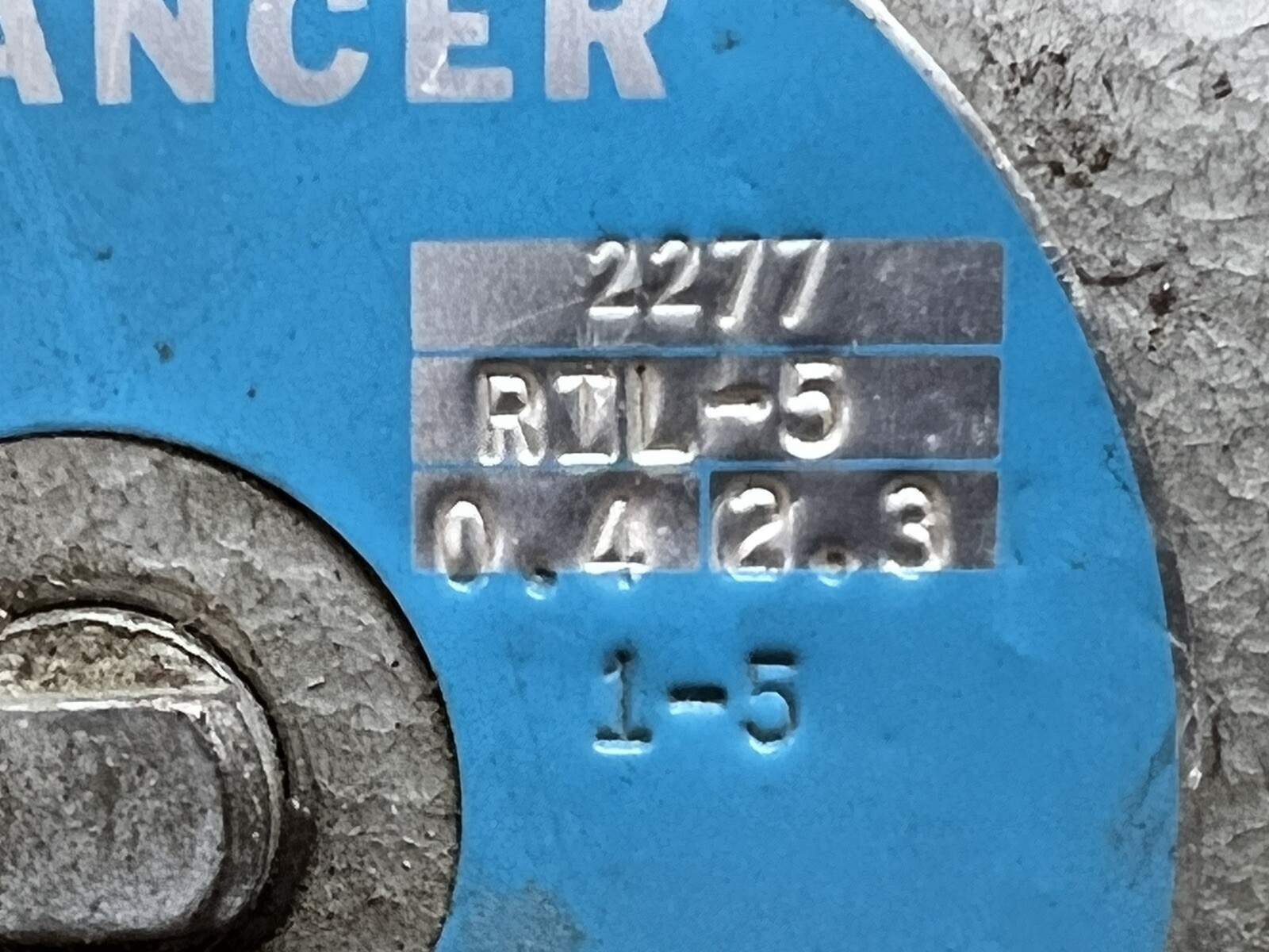 Atlas Copco Balancer Model: AIL-5 1-5lbs/0.4-2.3KG Serial #2277