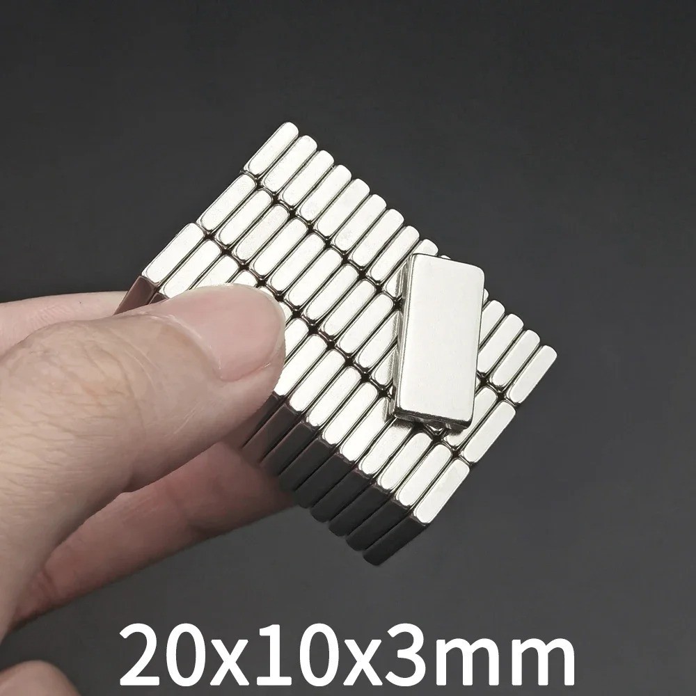 10/20pcs Super Strong Block Fridge Magnets Rare Earth Neodymium 20mm X 10mm X 3m