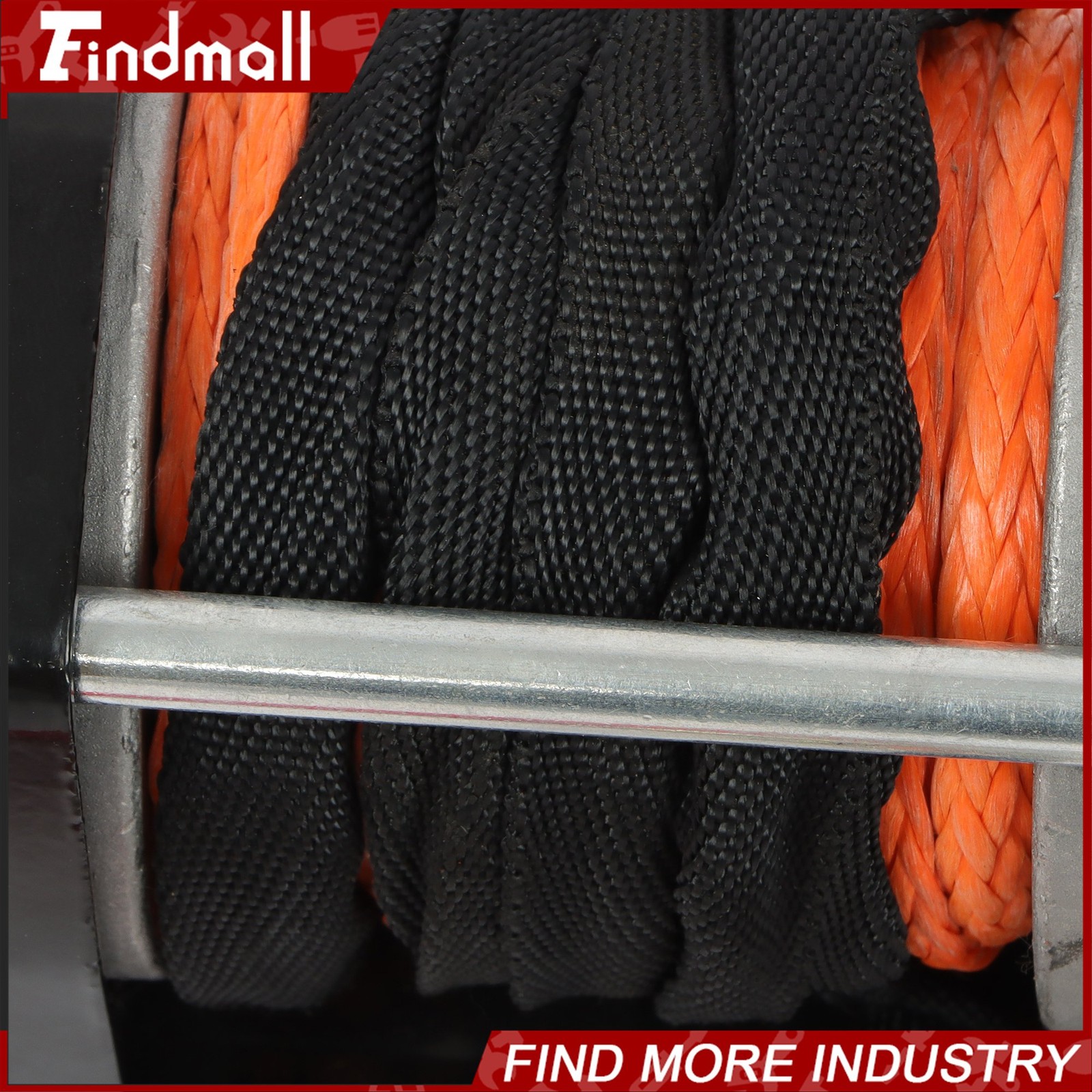 Findmall 3500lbs Electric Winch 12VDC/1.5HP with 3/16in x 39ft Synthetic Rope