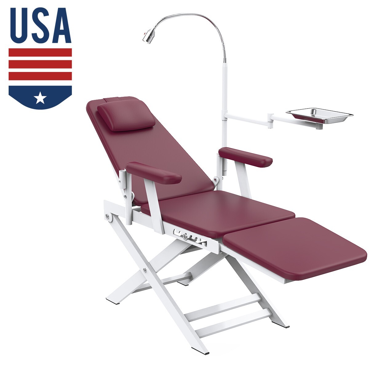 Unidad Dental Portátil: Jeringa, Succión, Turbina, Compresor 4H / Silla Opcional