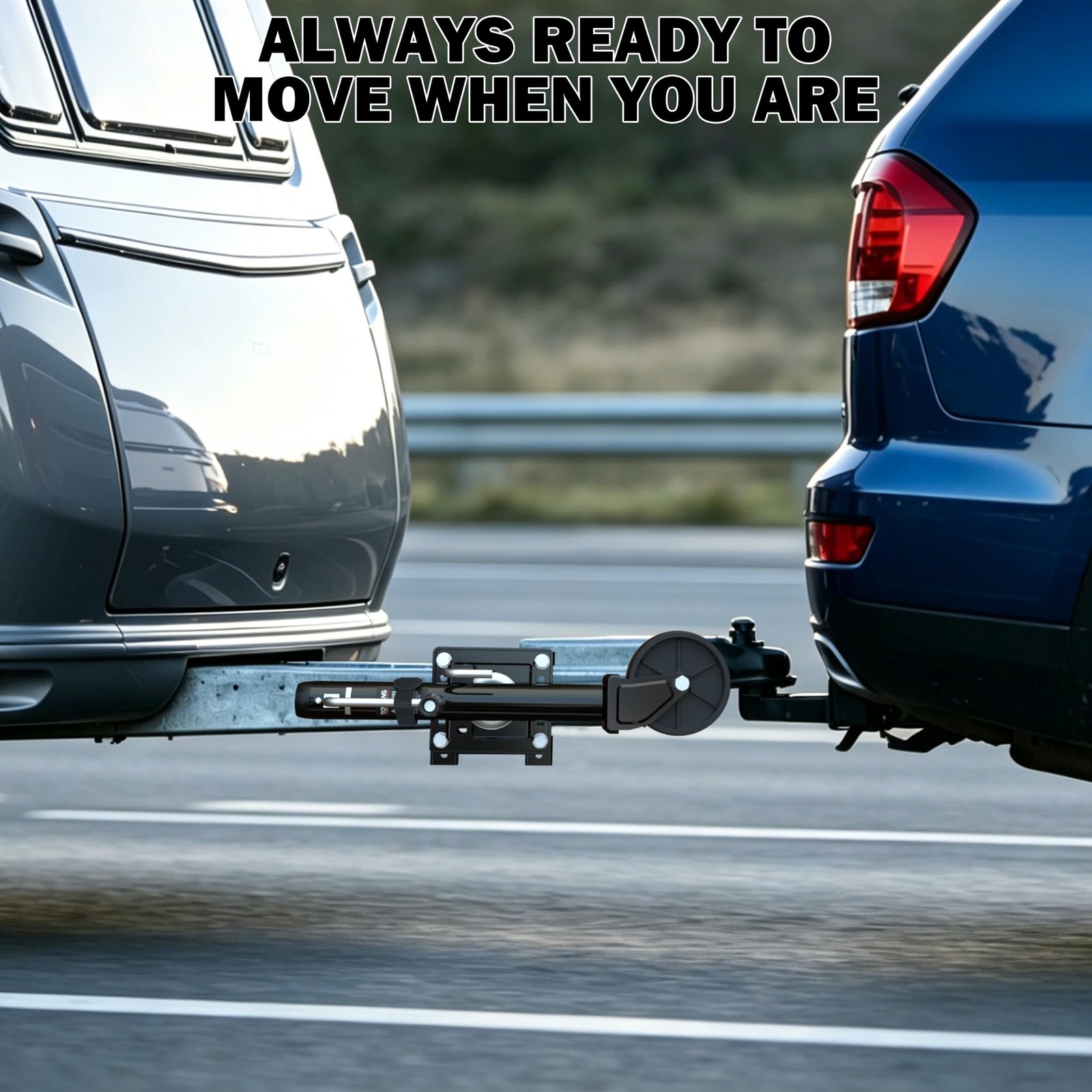 1200 lbs Trailer Jack with Wheel, 10″ Lift, Bolt On Tongue Jack for RV, Boat,…