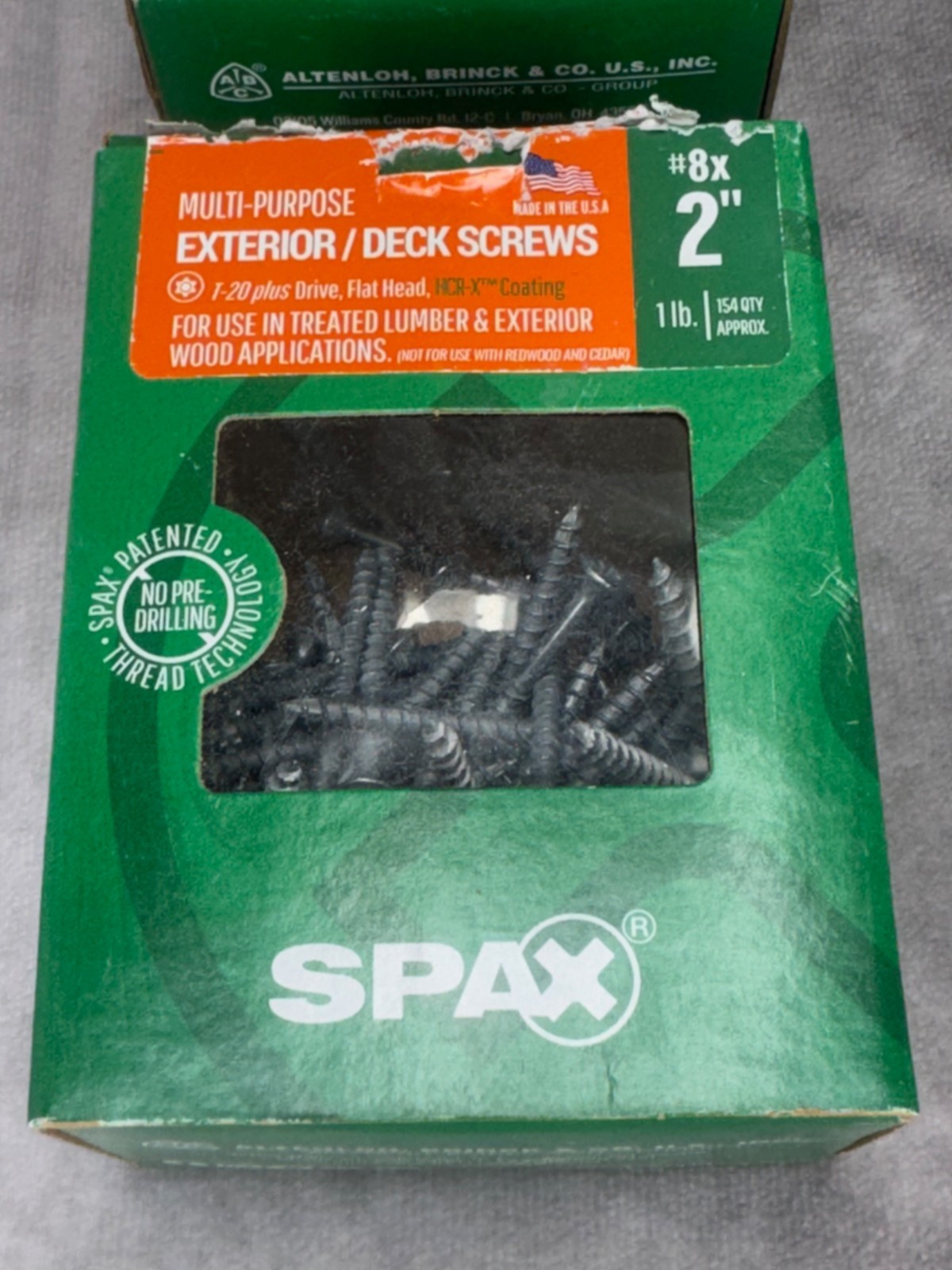 Lot of 6 Partial SPAX Construction Deck Screws Grip Rite Exterior Screws Mixed