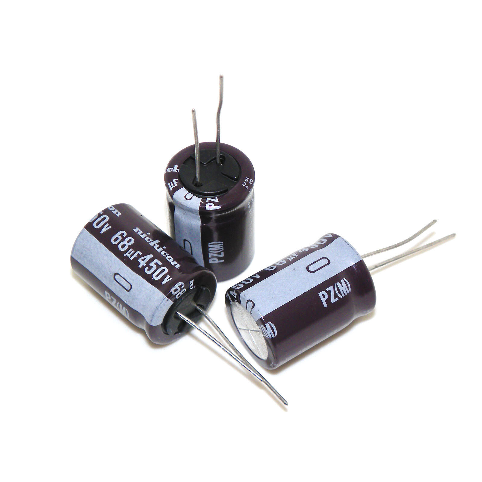 68UF450V Nichicon Radial Electrolytic Capacitors 450V68UF MFD 18×25 mm