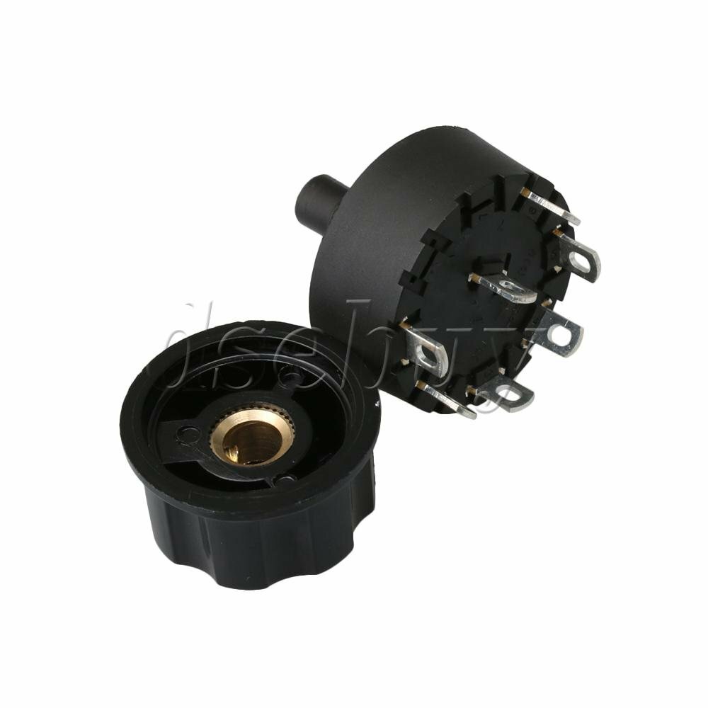 6 Positions Selector Rotary Position Switch & Knob Small Home Appliance Part