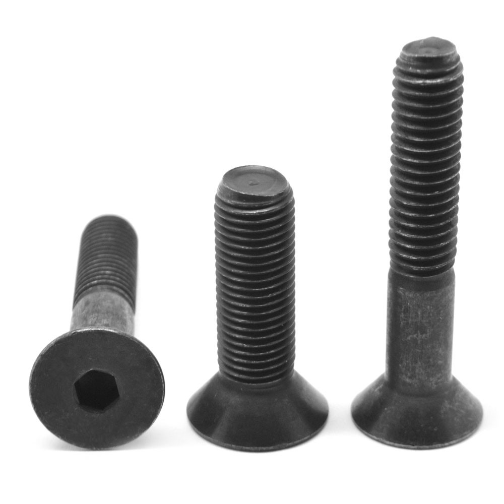 M2 x 0.40 x 8 MM (FT) Coarse Class 12.9 Socket Flat Hd Cap Screw Black