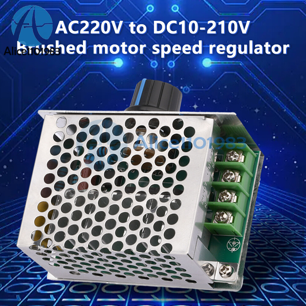 AC 220V to DC 10-210V 20A PWM Motor Speed Controller Governor Voltage Regulator