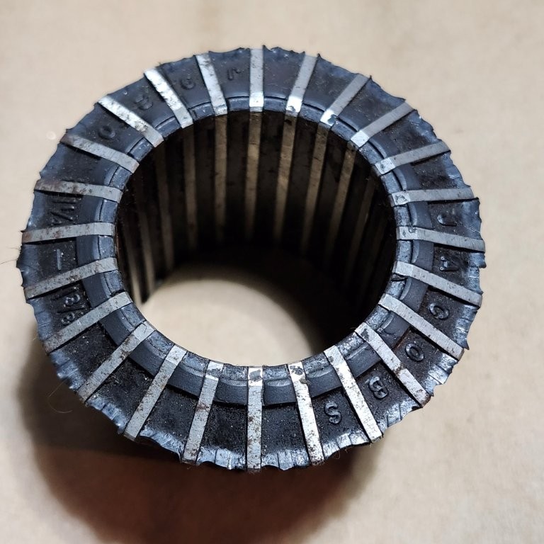 Jacobs Rubber Flex Collars Used 6 Pcs. as Listed in Steel Case Shown USA