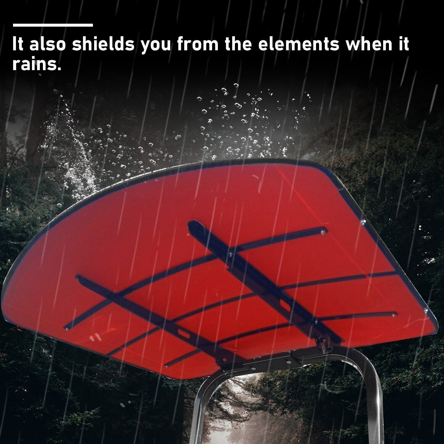 Sun Shield Tuff Top Tractor Canopy Kit For 2″ x 2″ or 2″ x 3″ ROPS 48″ X 52″-Red