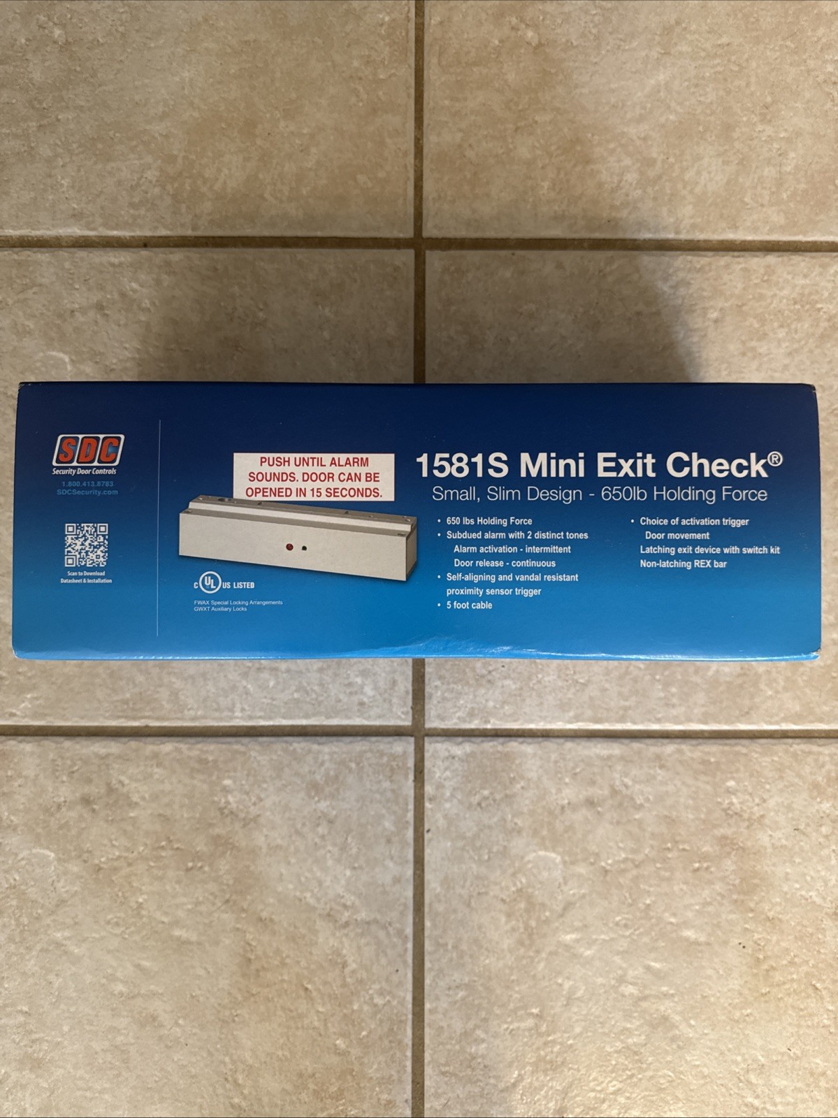 SDC Electromagnetic Lock 1581SNDV Exit Check Delayed Egress System 12V 24V