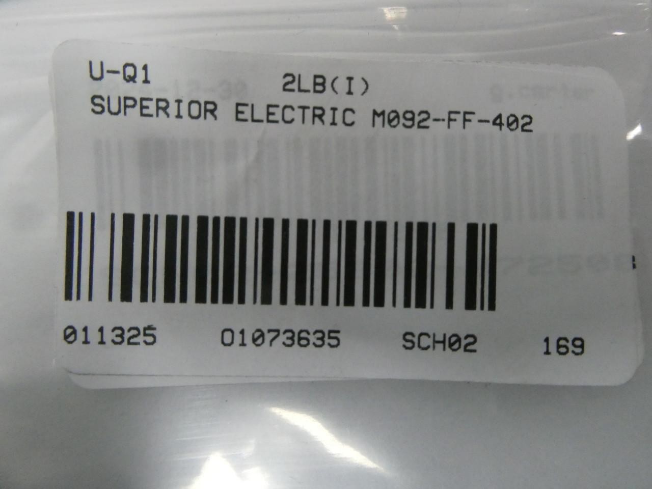 Superior Electric M092-FF-402 Synchronous Stepping Motor 2a Amp 3.4v-dc