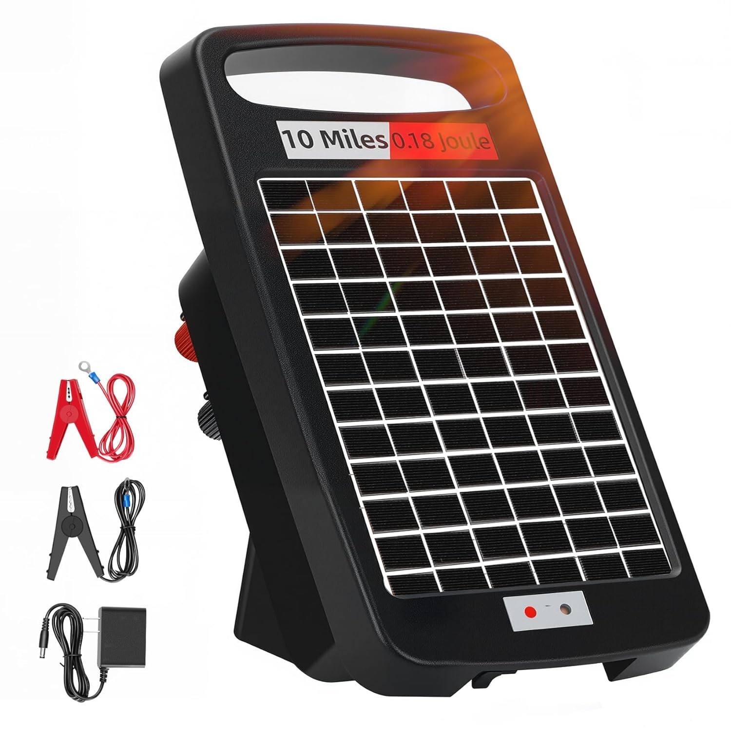 Rugged Portable Solar Fence Energizer – 24/7 Livestock Protection & Easy Setup