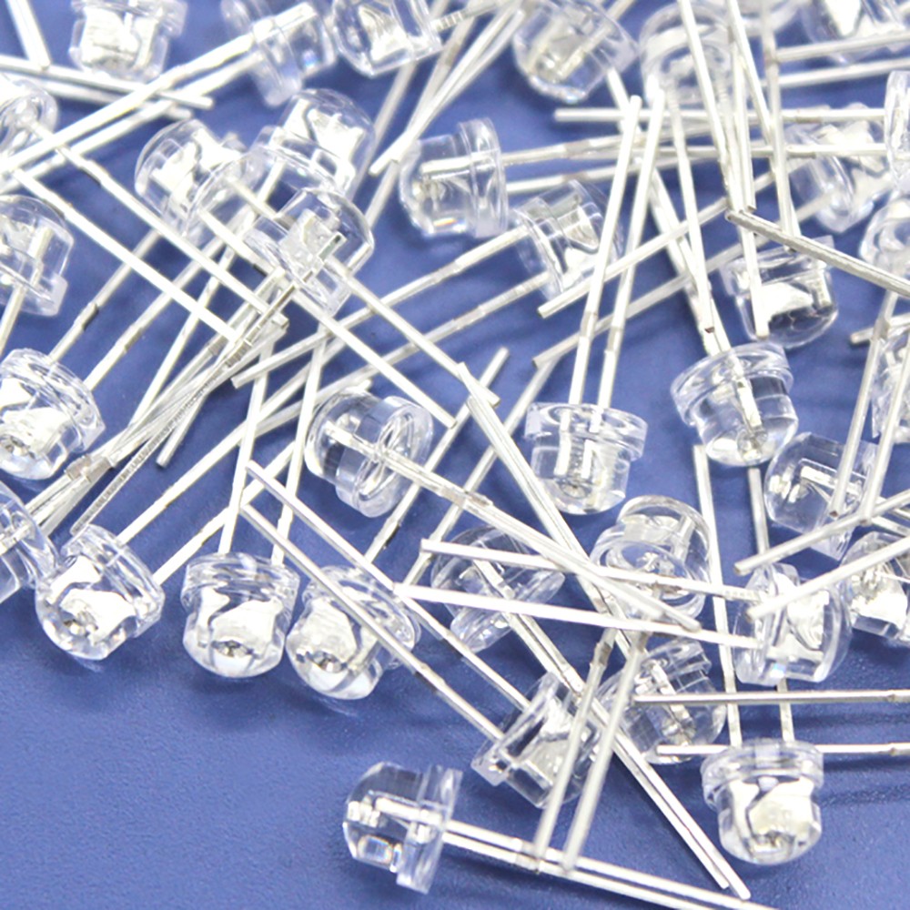 5mm LED Light Emitting Diode Lamp Clear Green Pink Red Blue Yellow Orange Purple