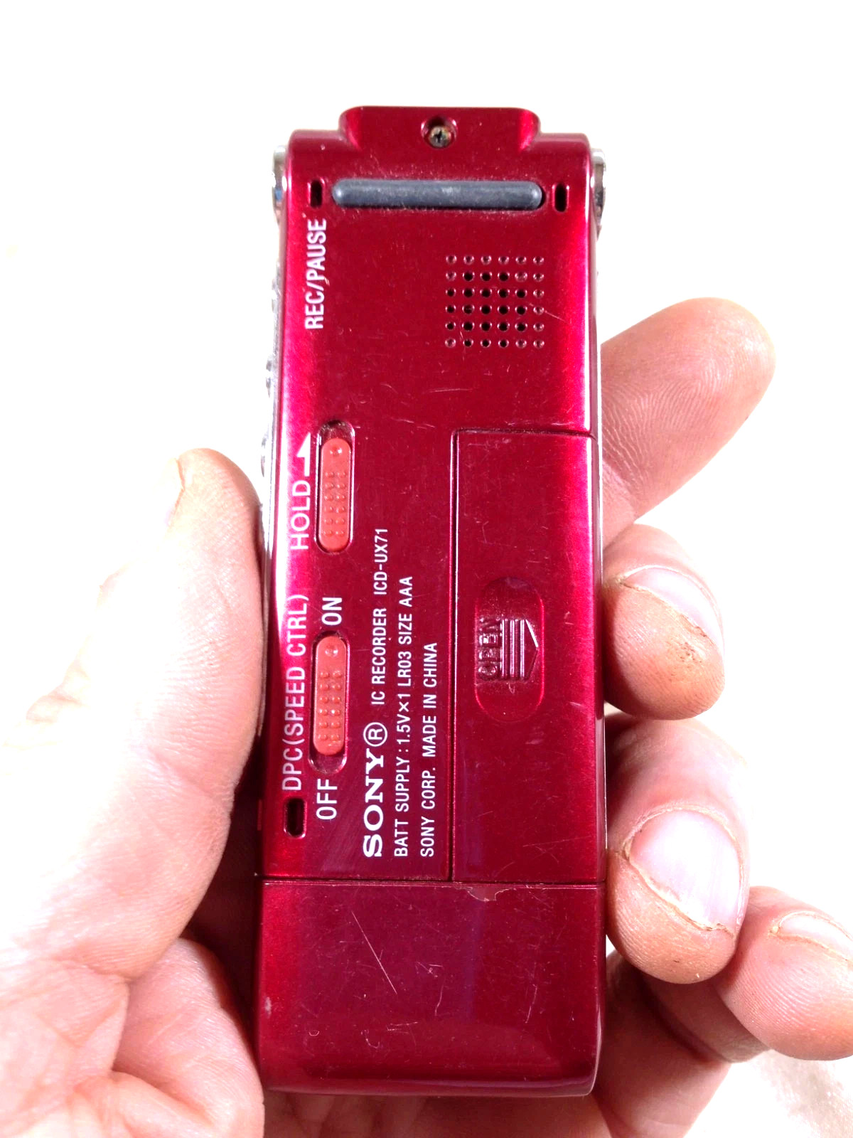 Sony ICD-UX71 MP3 Voice Recorder Red
