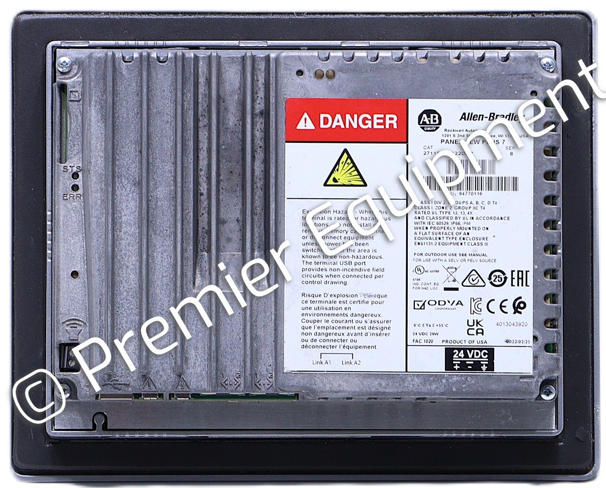 ALLEN BRADLEY 2711P-T7C22D9P SER B PERFORMANCE PANELVIEW PLUS 7 OPERATOR INTERFA