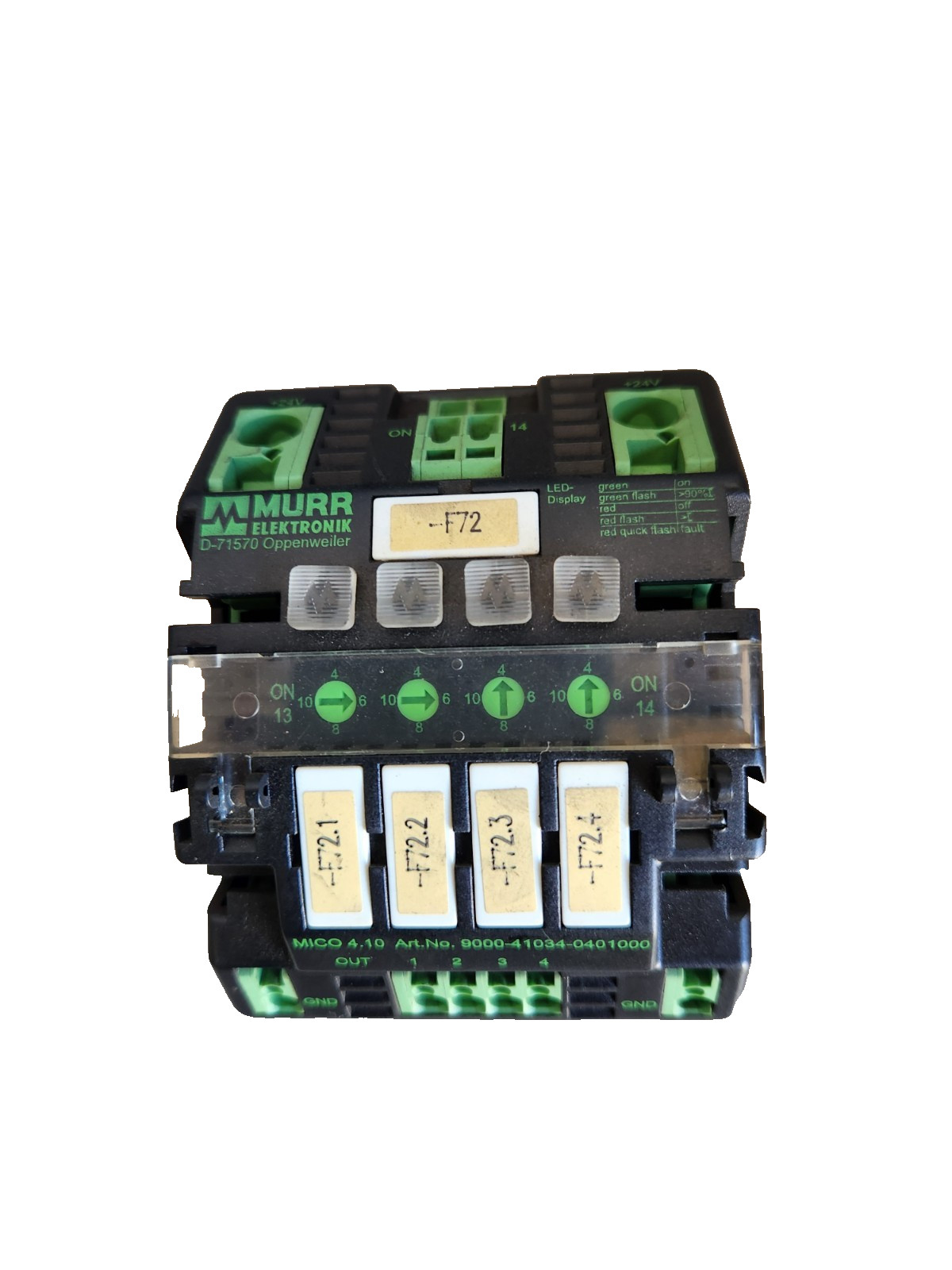 Murr Elektronik D-71570 Oppenmeiler 4 Position Module (#211)