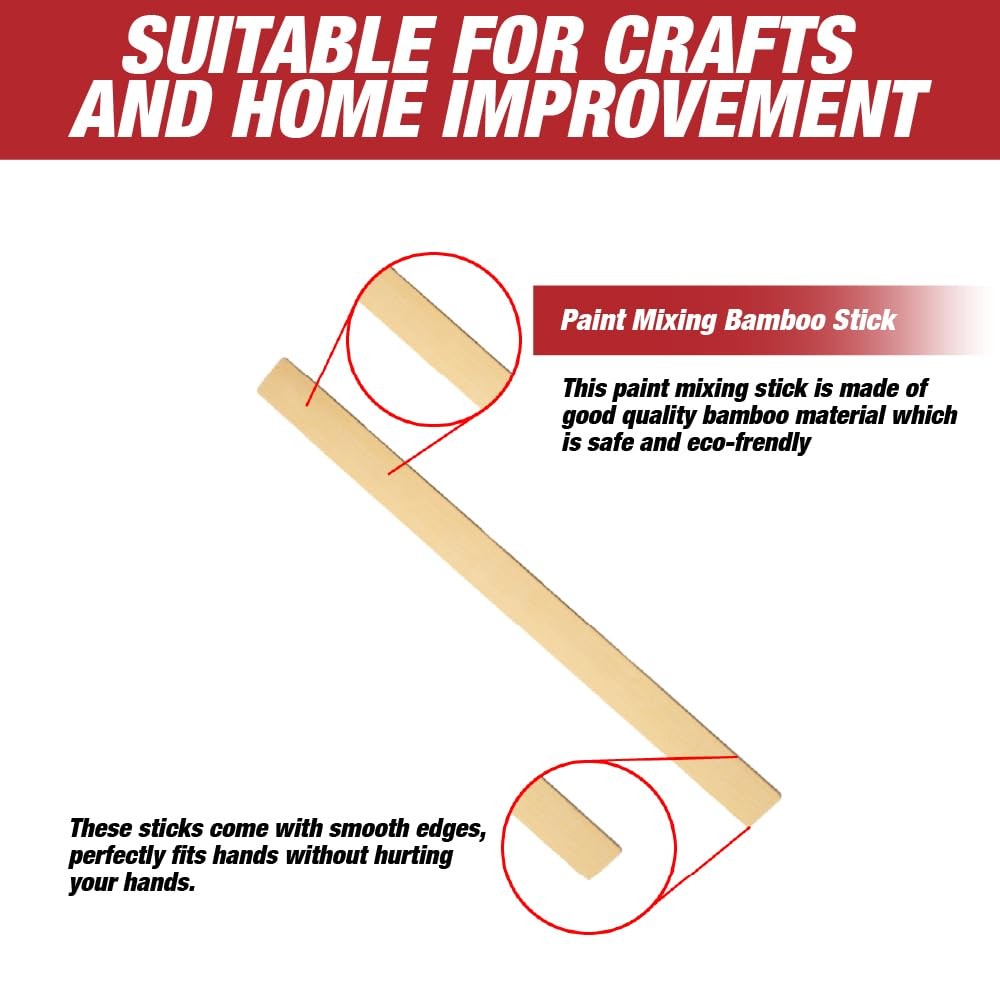 Craft and Paint Sticks 12 Inch Premium Bamboo Stirrers/Paddles – Bamboo Crafts