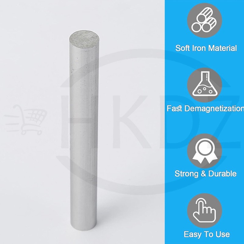 99.99% High-Purity Iron Rod Diameter 1mm- 50mm Electrodes Round Bar Length 100mm