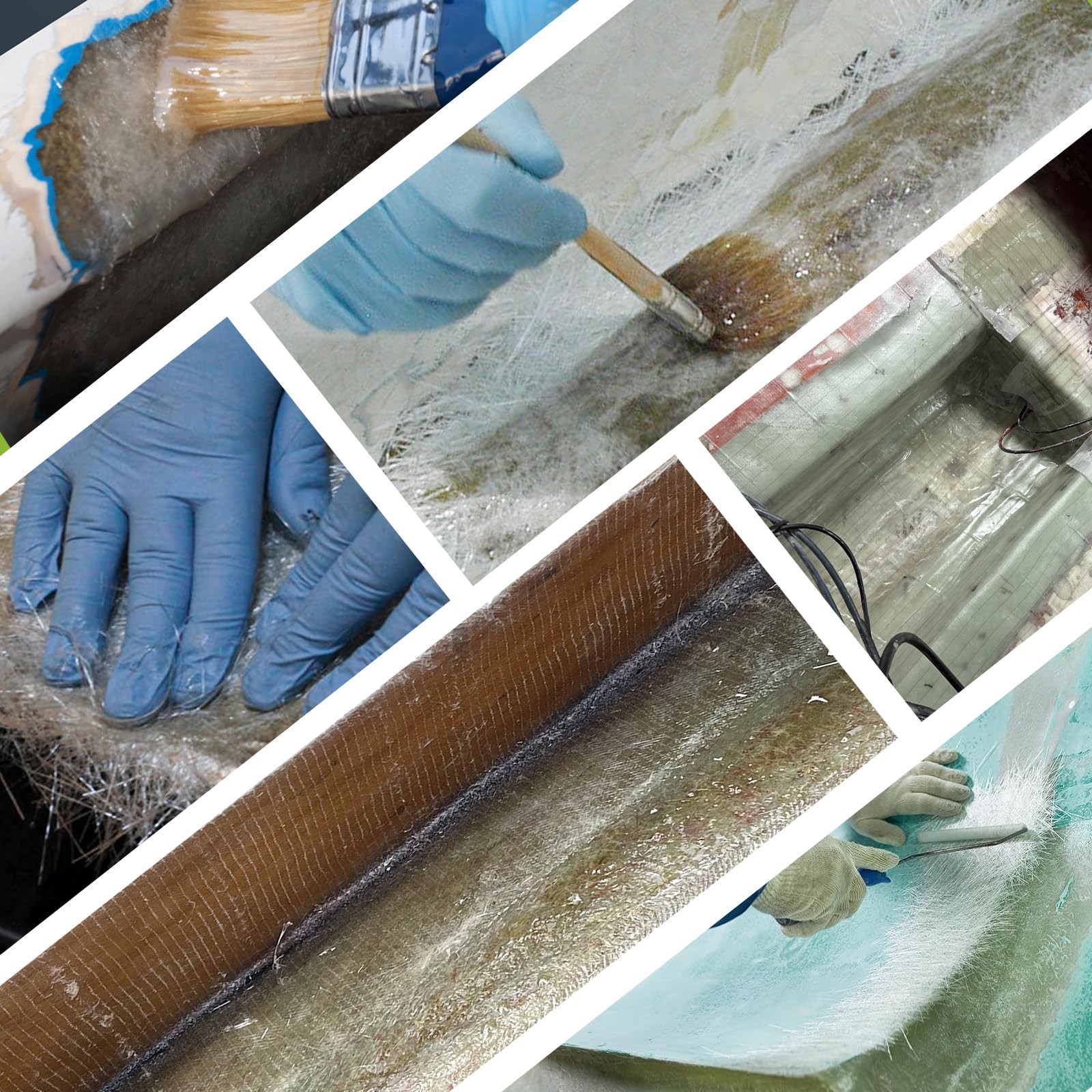 Fiberglass Chopped Strand Mat 1.5 oz Repair Kit for Resin Bond