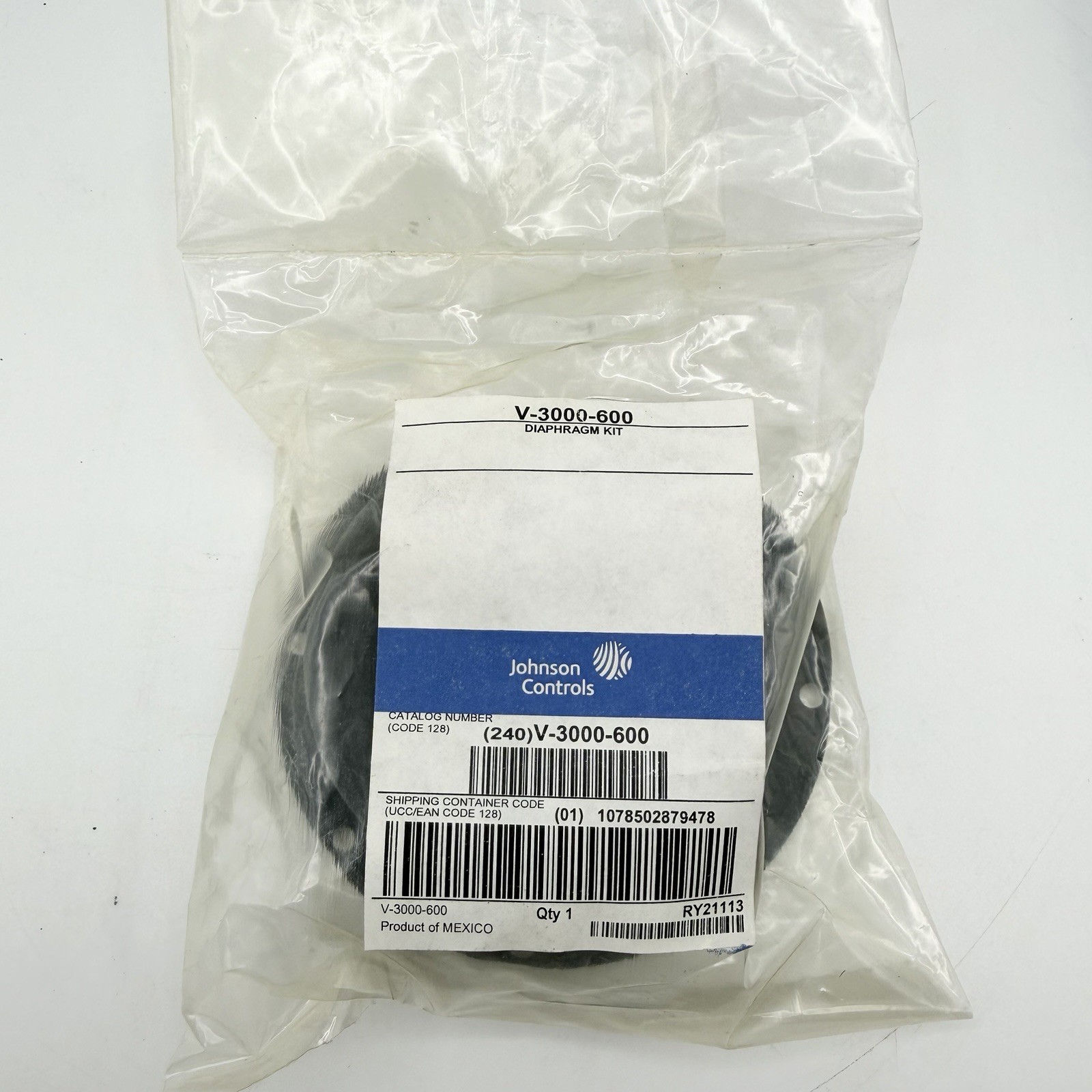 Johnson Controls V-3000-600 Diaphragm Repair Kit Pneumatic Valve Actuator NOS