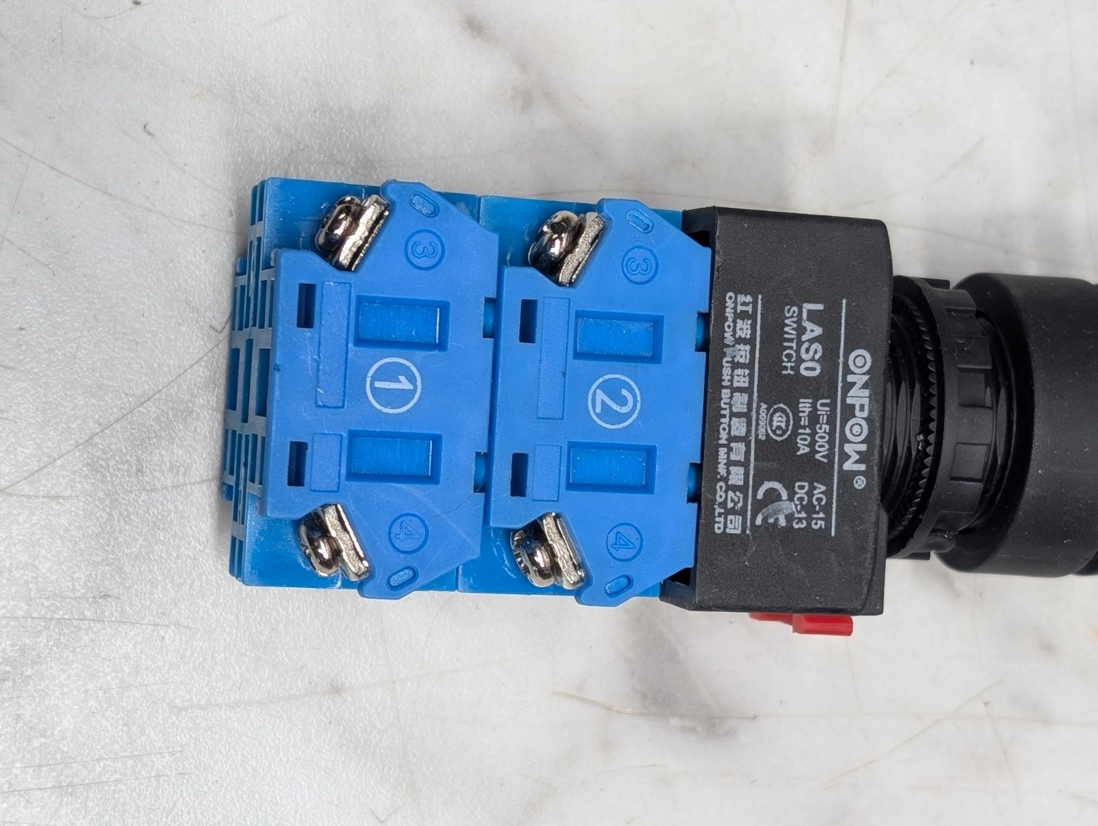 ONPOW Joystick Switch Momentary Joystick 4 Position 4NO Spring Return Momentary