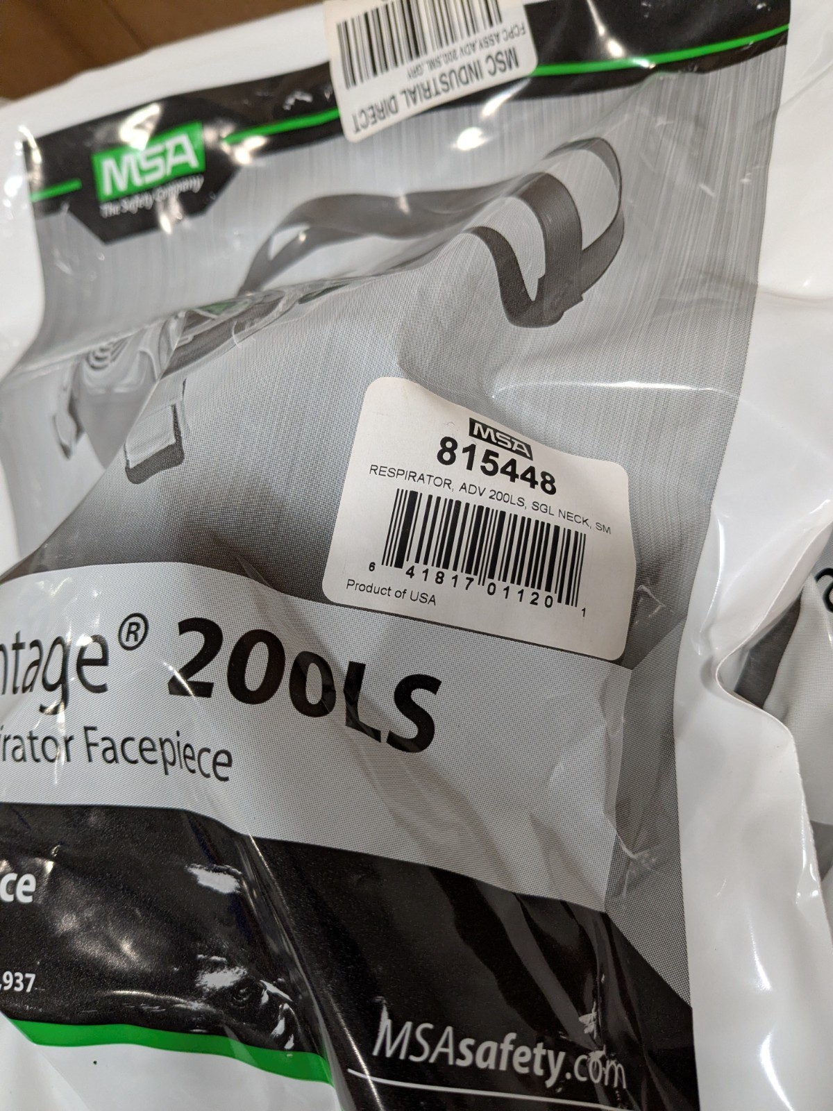 (35) MSA Advantage 200LS Half-Mask Respirator Facepiece Single Strap Size Small