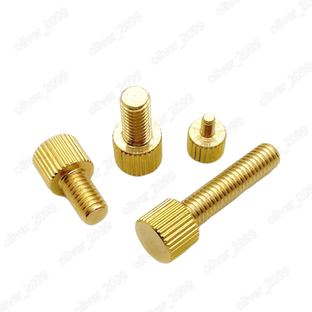 Brass Thumb Screws Knurled Flat Head M2 M2.5 M3 M4 M5 M6