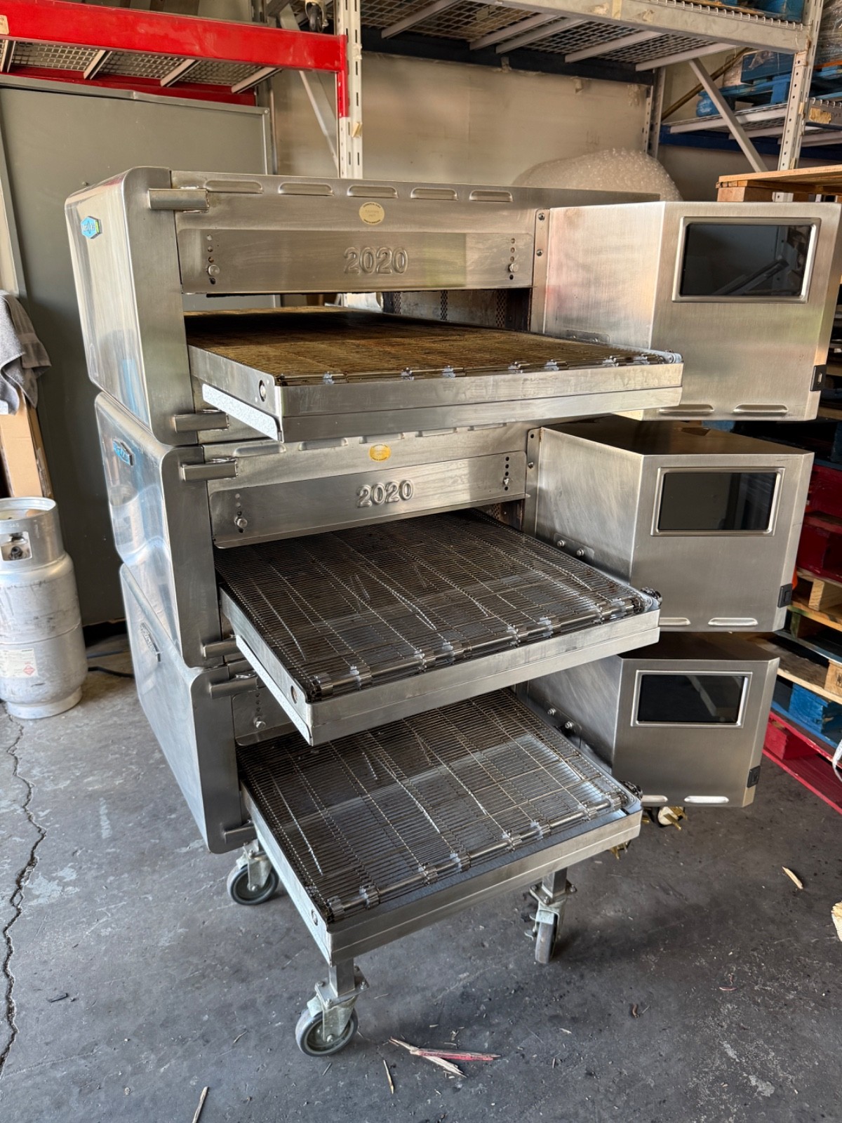 2025 TURBOCHEF HHC2020 TRIPLE STACK ELECTRIC CONVEYOR PIZZA OVEN. WORKS GREAT!