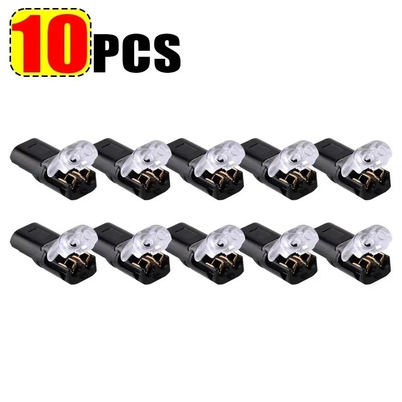 100pcs Double-Wire Plug-in Connector, Cable Clamp with Locking Buckle, AWG 18-22