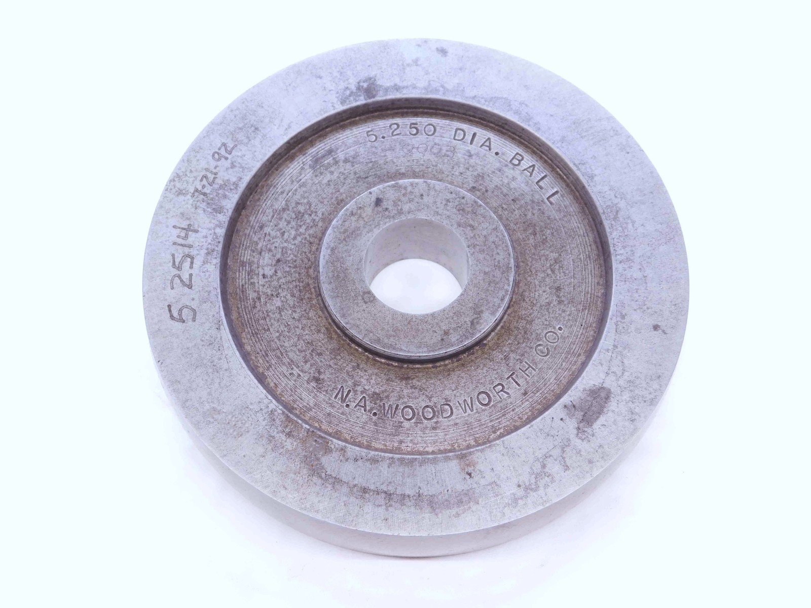 5.2500 PIN PLUG GAGE ONSIZE 5 1/4 133.350 mm 5.250 DIA.BALL