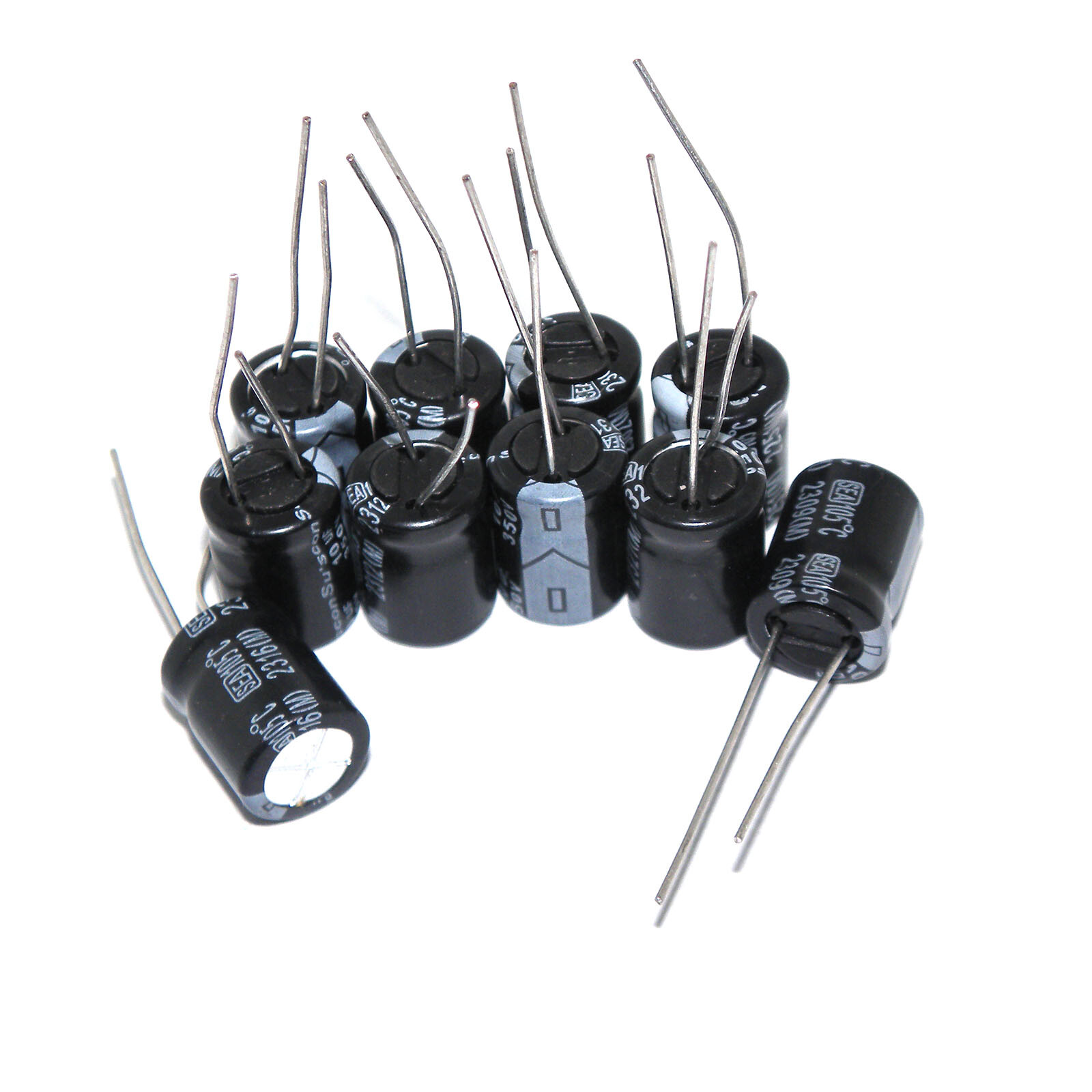 10x 10UF 350V Electrolytic Capacitors 350V10UF 10×13 mm