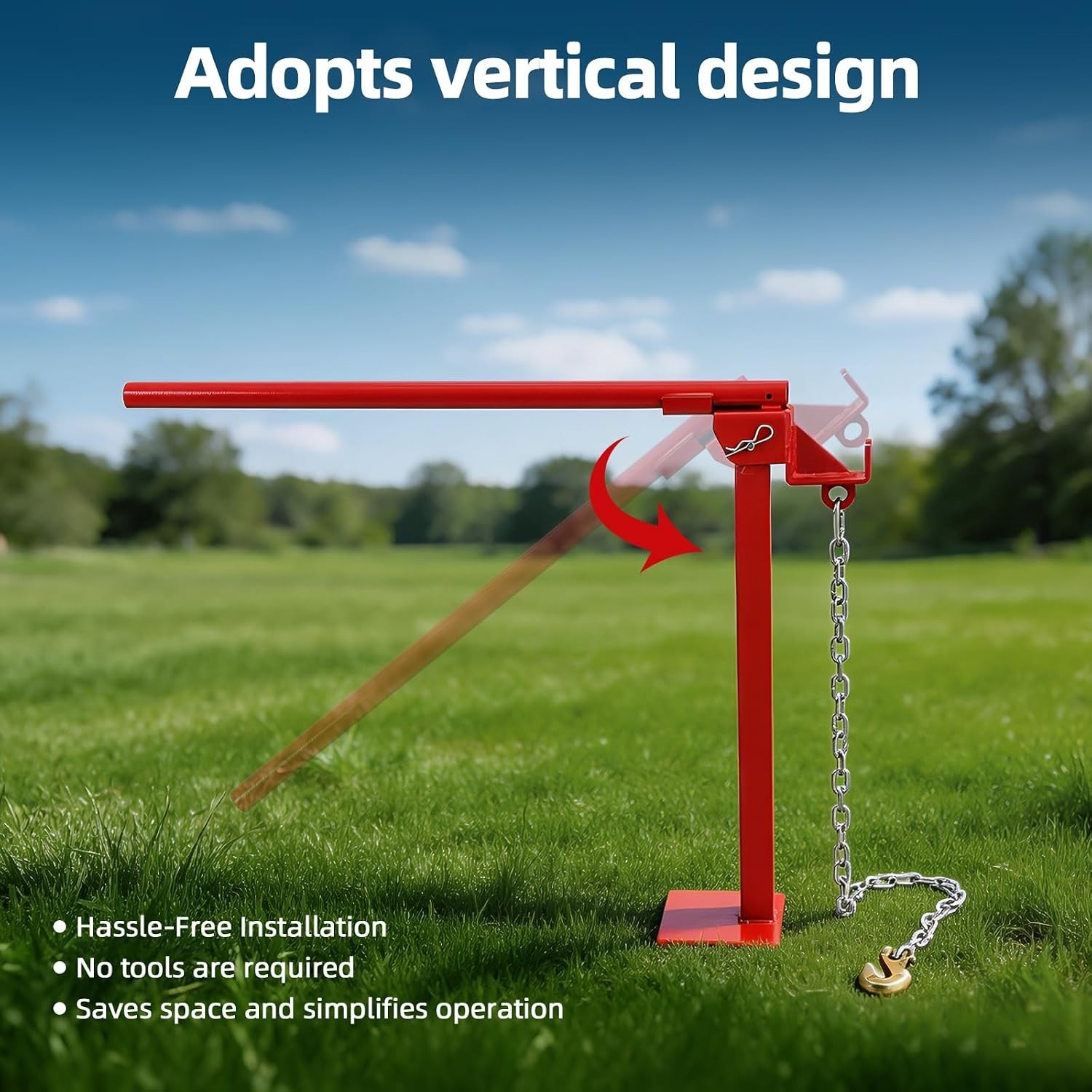 Fencing T-Post Puller – Easily Removes Studded Fence T-Posts & More– All Steel