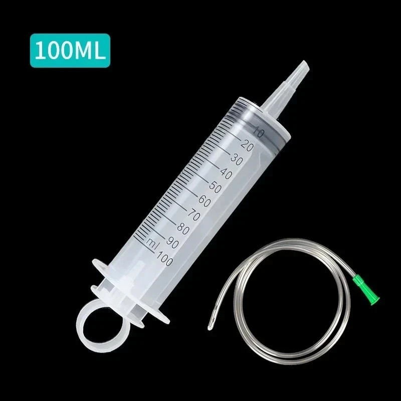 100ml 300ml 550ml Large Capacity Syringe with Hose Oil Pump Pet Feeding Measure.