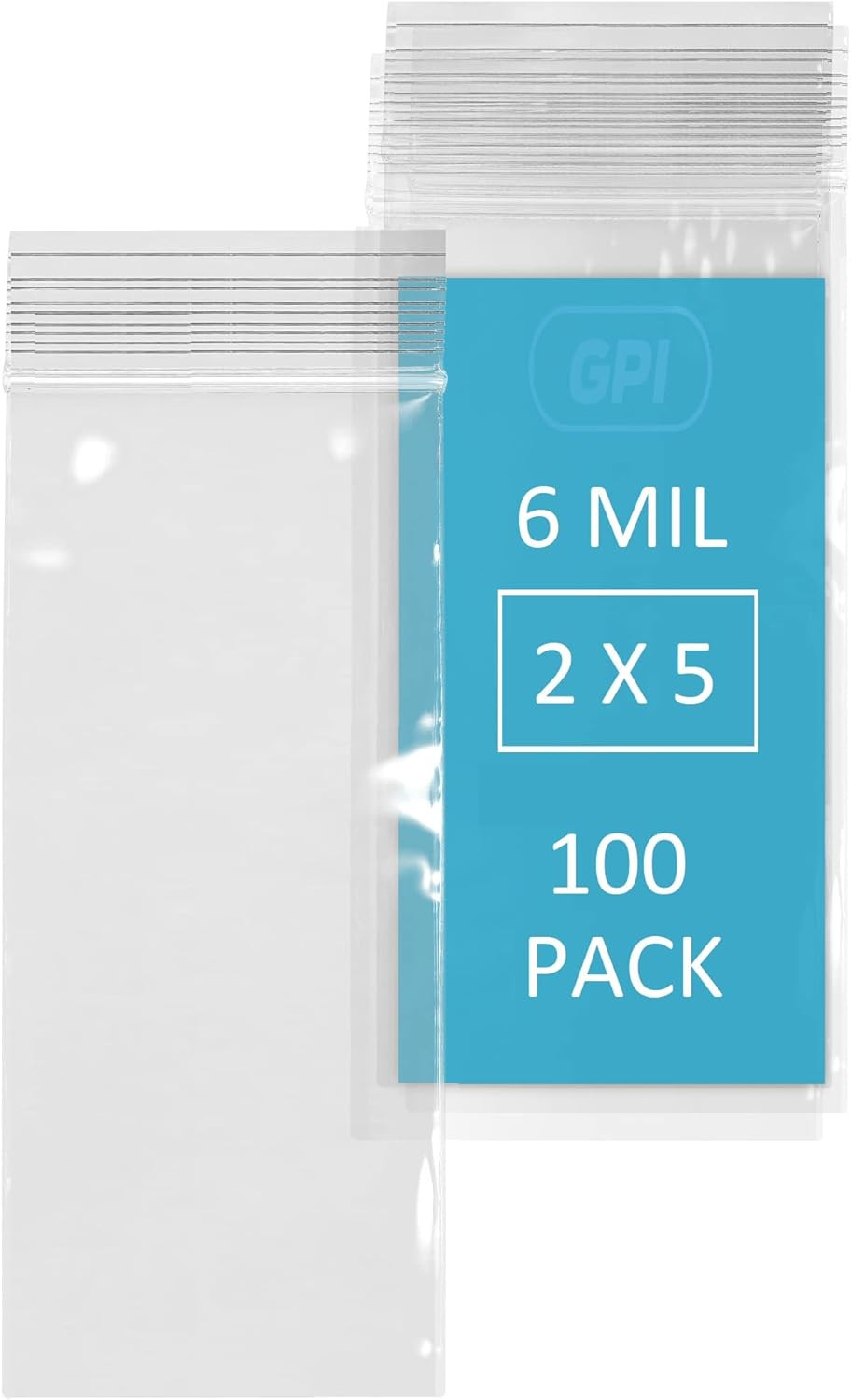 – 6 Mil, Extra Heavy-Duty, 2″ X 5″ Clear Plastic Reclosable Zip Bags, Punct