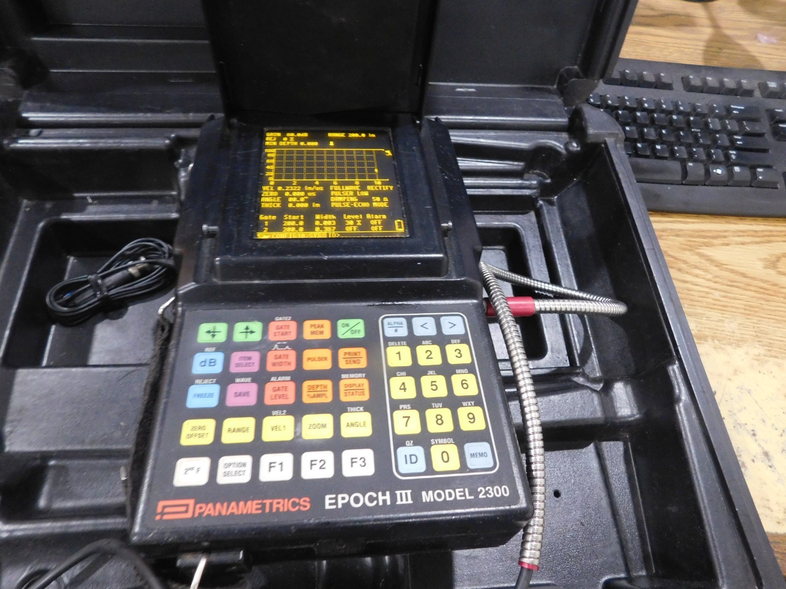 Panametrics Epoch III, Model: 2300 Flaw Detector with Manual and Case