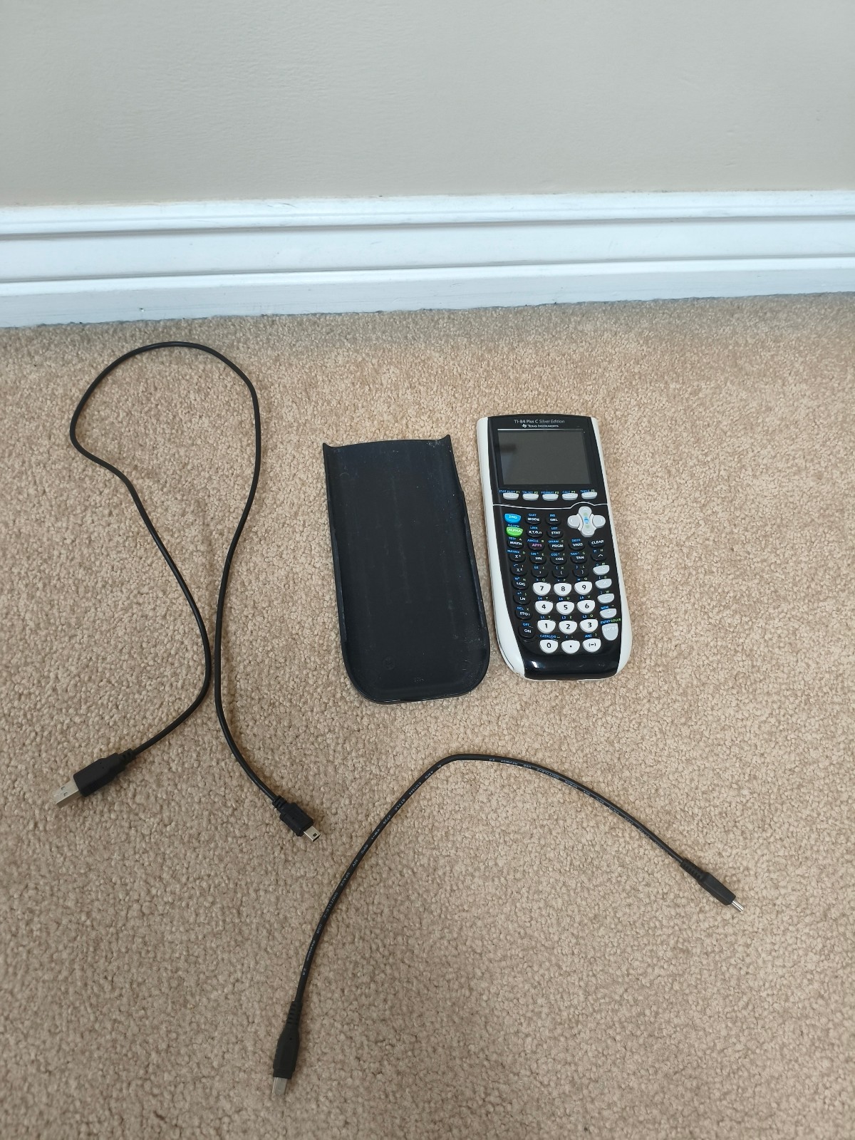 TI-84 Plus C Silver Edition – Black (Small Scratch) Charging/Connection Cable
