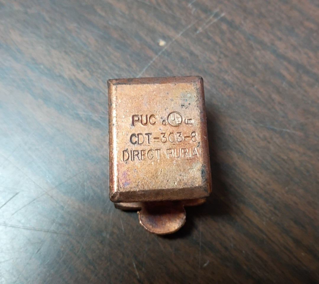 PENN-UNION CDT-303-8 COPPER COMPRESSION H-TAP TYPE DOUBLE TAP NEW BOX OF 50
