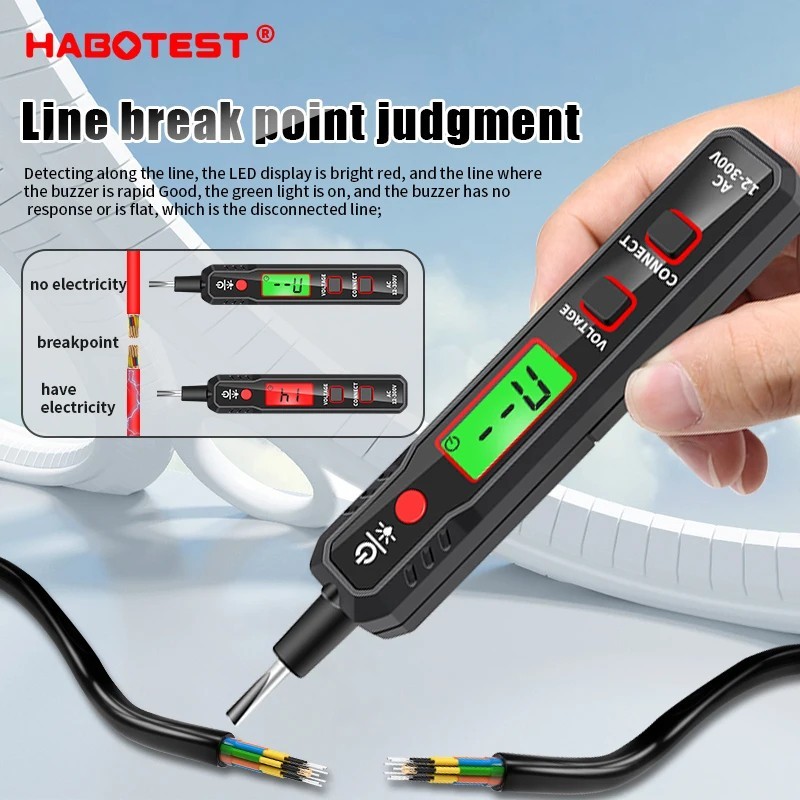 HT89 Voltage Electric Tester Volt Detector Test Pen AC DC 110-220V