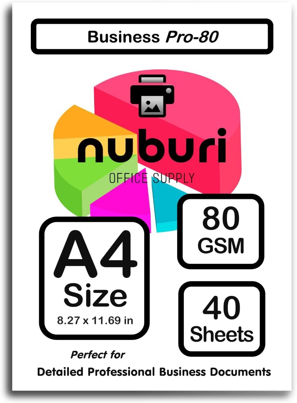 A4 Size Printer Paper Documents – 80 gsm / 21lb