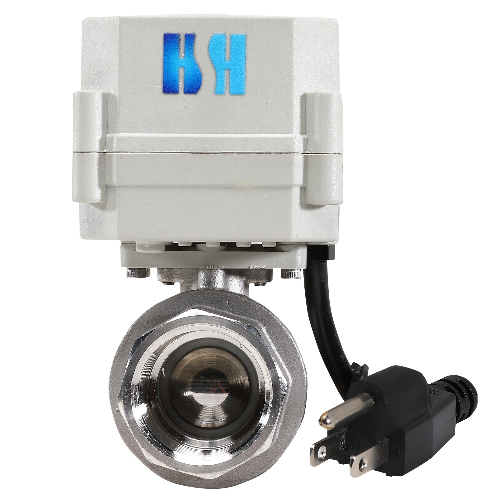 1″ 110V 120V-220VAC Stainless Steel Motorized Electric Ball Valve N/Open US Plug