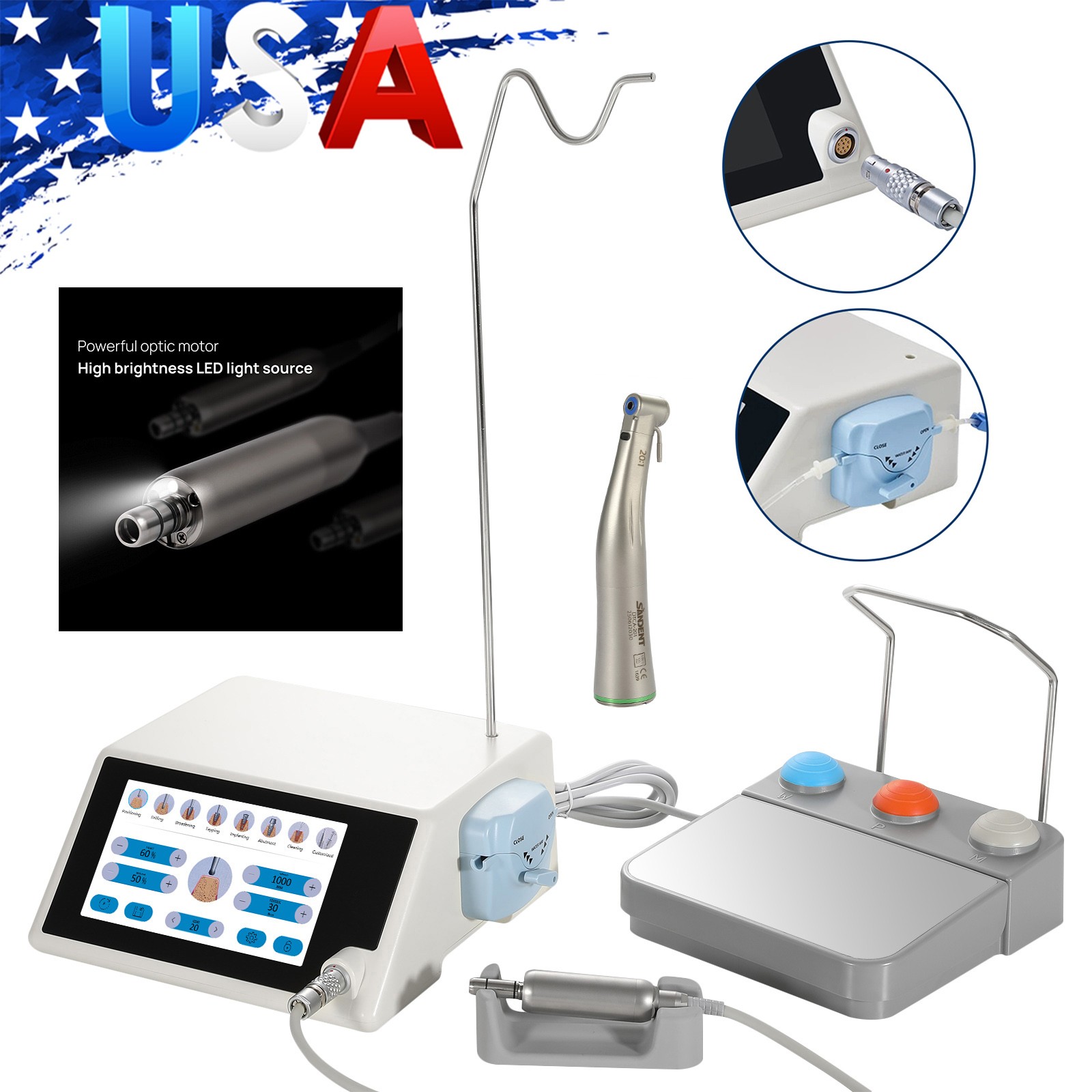 Implant System Dental Implant Motor Machine Surgery with 20:1 Handpiece Free