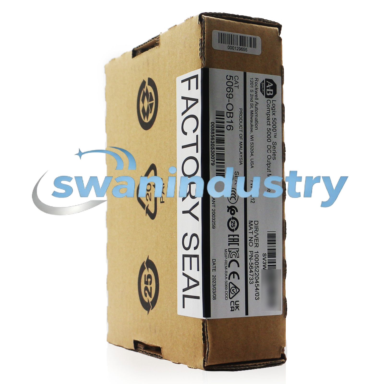 New Allen-Bradley 5069-OB16 Compact 5000 16 Channel 24V DC Source Output Module
