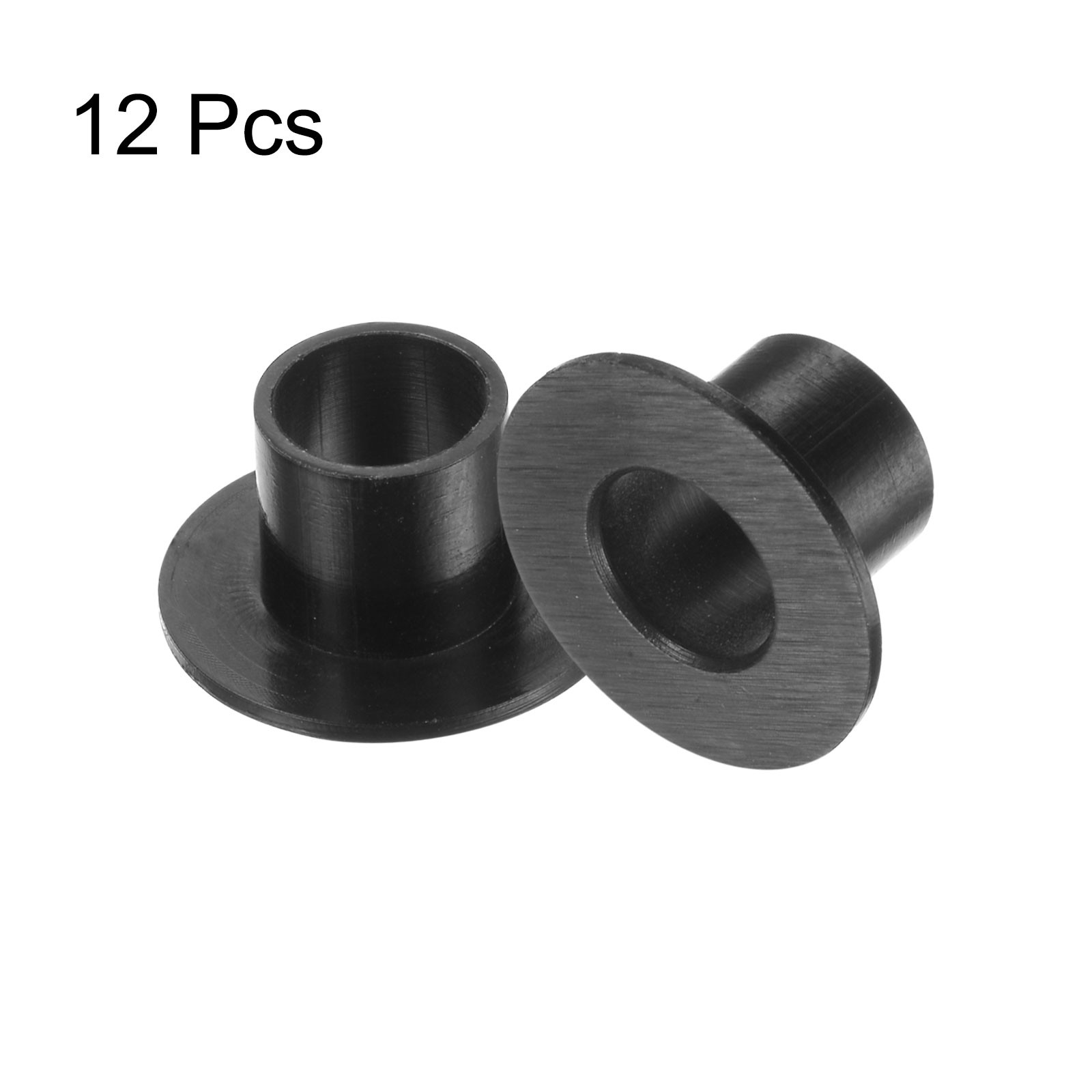 12pcs Flanged Sleeve Bearings ID 9mm x OD 11mm x Length 11.1mm Black