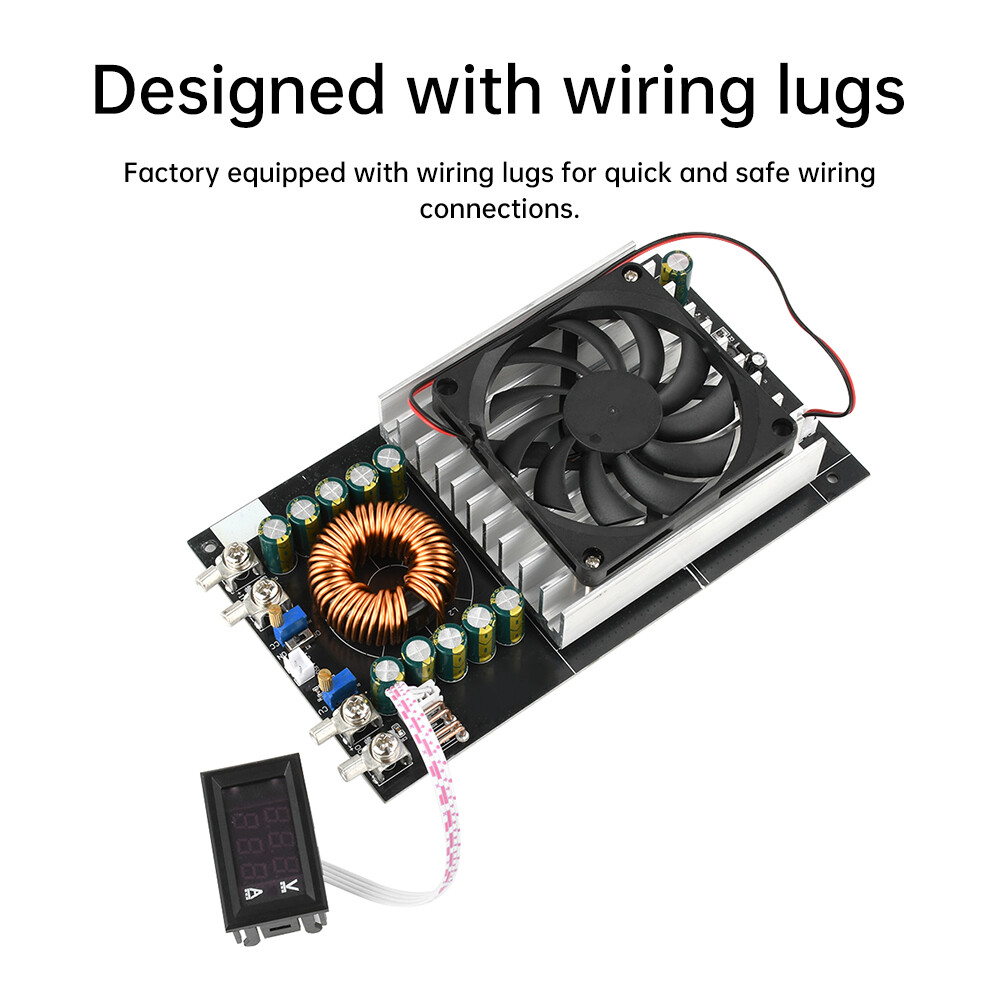 DC-DC Buck Module 1500W Adjustable Power Supply Module 15-90V to 2.5-72V 1.5-50A