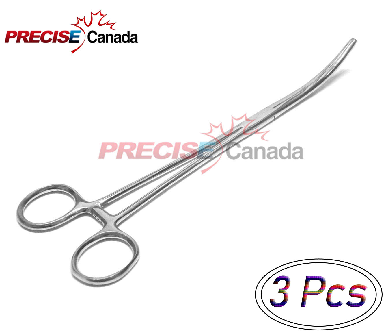 PRECISE CANADA 3 Rochester Pean Forceps 6.25 Curve Surgical OB/GYN Instruments